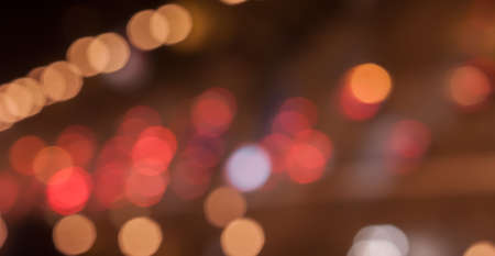 Abstract colourful bokeh cityscape can be used as background
