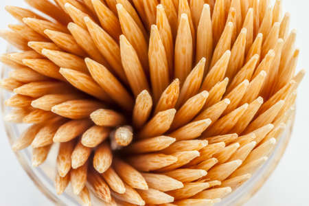 many toothpicks closeup can be used as backgroundの写真素材