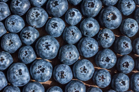 fresh big blueberriesの写真素材