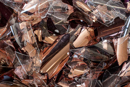 colorful broken glass backgroundの写真素材