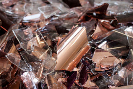 colorful broken glass backgroundの写真素材