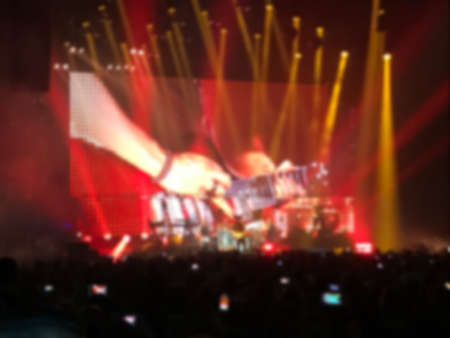 blurred concert background light showの写真素材