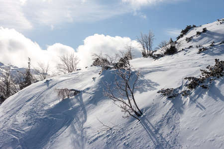winter ski resort in Alps