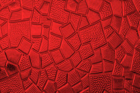 abstract red glass surface textureの写真素材