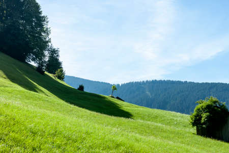 summer mountain landscape sunny neautiful day Austriaの写真素材