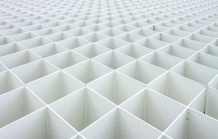 white metal textured grid perspective pattern backgroundの写真素材