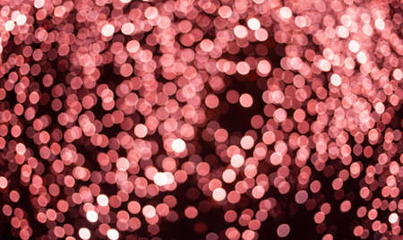 festive holiday decoration christmas garland bokeh lightsの写真素材