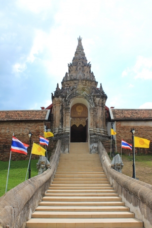 Famous temple in lampang thailand の写真素材