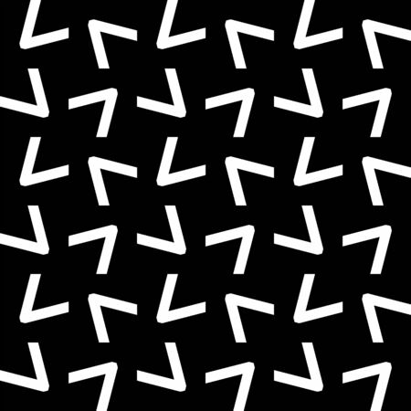 Abstract geometric vector pattern background in classic black and white