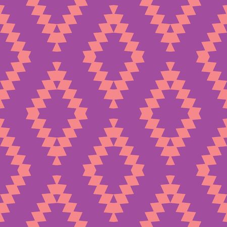 Beautiful purple geometric seamless vector pattern background..