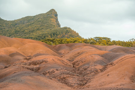 Seven Colored Earth in Mauritiusの写真素材