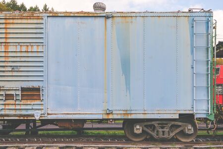 Rusty metal painted background, grunge texture,train surface,Ready for product display montage..の写真素材