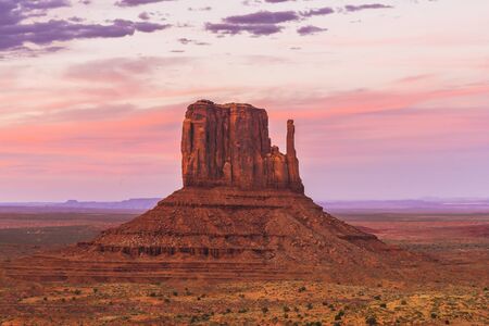 overlook  view of Monument valleys in the sunset,Arizona,usa.の写真素材