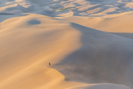 Great sand dune national park at sunset,Colorado,usa.の写真素材