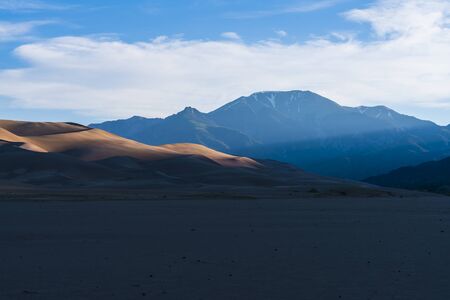 Great sand dune national park  at sunrise,Colorado,usa.の写真素材