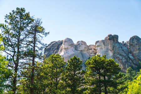 mount Rushmore natonal memorial on sunny day.のeditorial素材