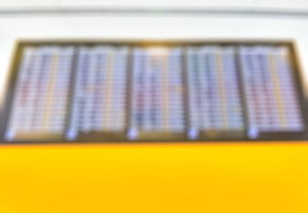 departures or arrivals bill board  -blurred picture..の写真素材