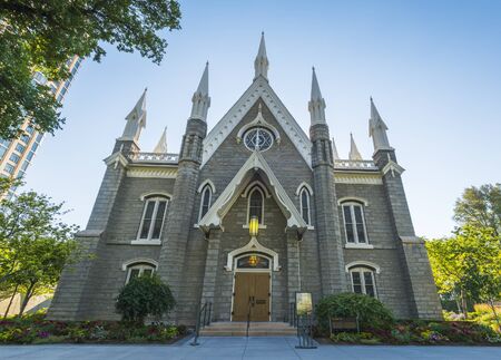 The Assembly Hall in Salt Lake City, Utah,usa.の写真素材
