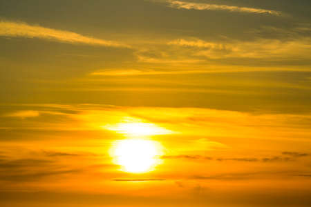 sunset sky with cloudy for background.
