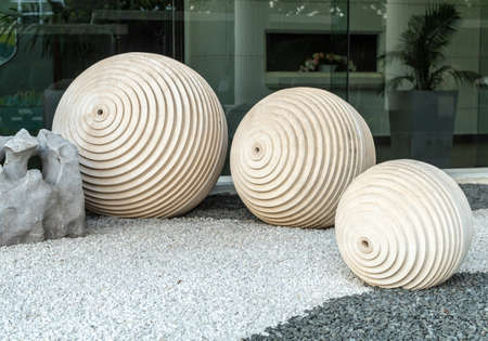 Tree ball made from stone are calling "Healing stone"の写真素材