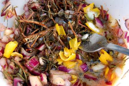 This Colorful Summer Style Marinade Is A Fresh Ans Helathy Way To Marinate Meat Or Vegetables Before Cooking Or Barbecueing の写真素材