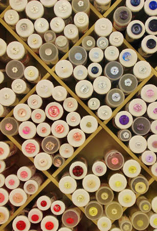 button tubes types for sale retailの写真素材