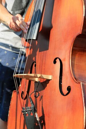 cello double bass playedの写真素材