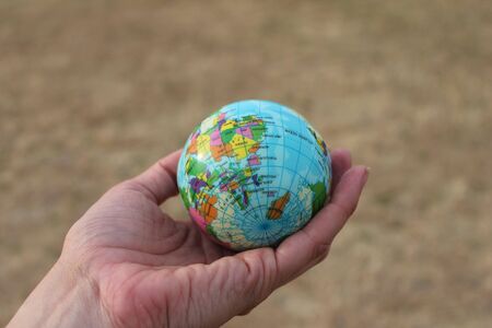 world in handsの写真素材