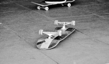 skateboard close up with copyspaceの写真素材