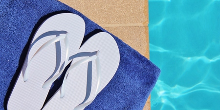 Poolside holiday vacation scenic swimming pool summer