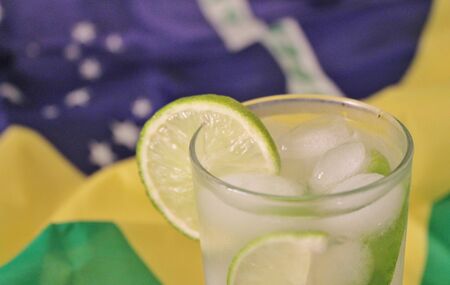 Caipirinha cocktail from Brazilの写真素材