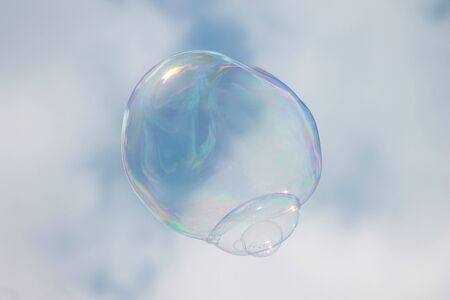Bubbles against the sky