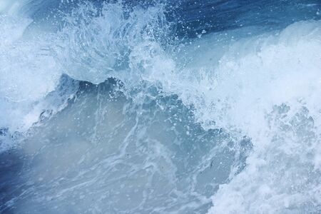 Ocean surf Wave Barrell curling before crashing