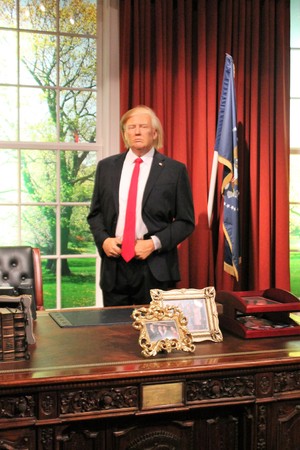 Donald Trump, London, United Kingdom - March 20, 2017: Donald Trump wax figure at Madame Tussauds Londonのeditorial素材