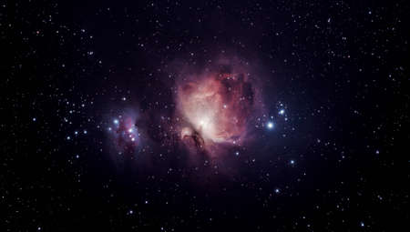 gorgeous star cloud in the skyの写真素材