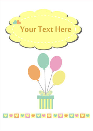 Birthday party and invitation card.のイラスト素材