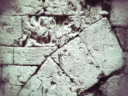 Stone tiled detail of the ancient castleの写真素材