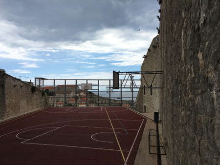 Sky basketball at the fortressの写真素材
