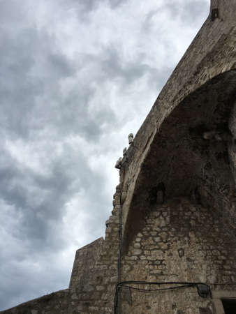 Stone arch of the fortressの写真素材