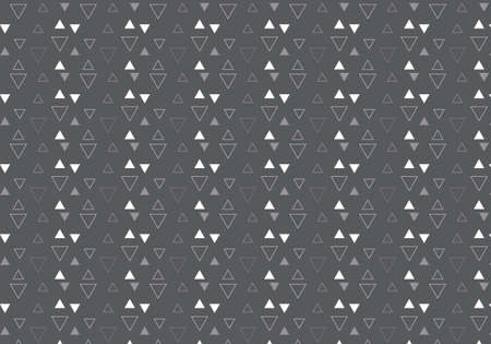 Triangles gray and white vector pattern on a dark gray background