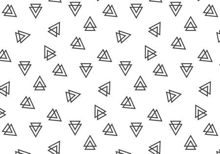 Geometric triangles vector pattern on a white background