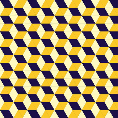 Gold and dark blue geometric vector patternのイラスト素材