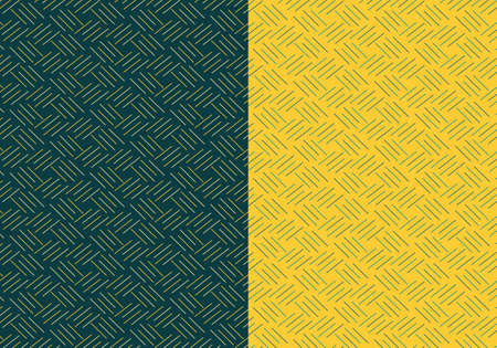 Vector pattern teal and yellow lines, repeat texture background. A simple geometric texture.