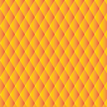 Yellow and orange triangle vector patternのイラスト素材