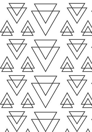 Triangle geometric vector pattern