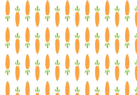 Carrot orange vector illustration on a white backgroundのイラスト素材