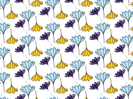 Colorful floral patternのイラスト素材