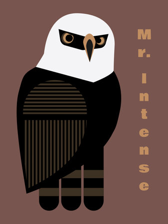Hawk-eagle Mr. Intenseのイラスト素材