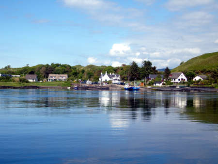 Seil to Luing Islands Car Ferry, Scotlandの写真素材