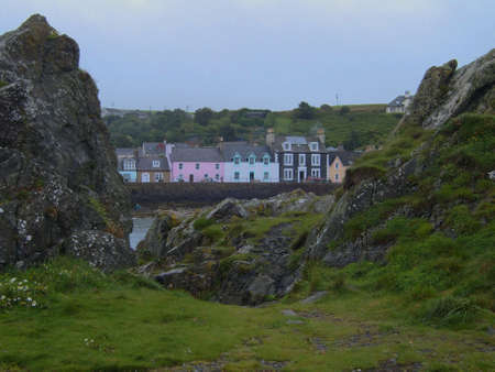 A View of Portpatrick Harbour Scotlandの写真素材